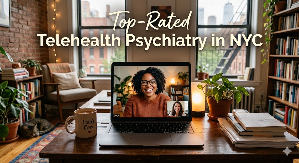 Telehealth Psychiatry in NYC: How to Get Top-Rated Mental Health Care From Your Manhattan Apartment